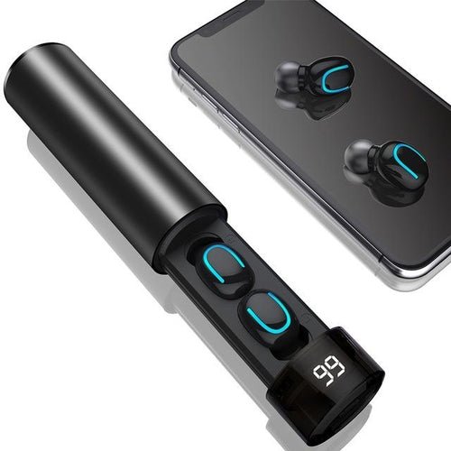 True Twin 2 In 1 Wireless Headphones With Phone Charger