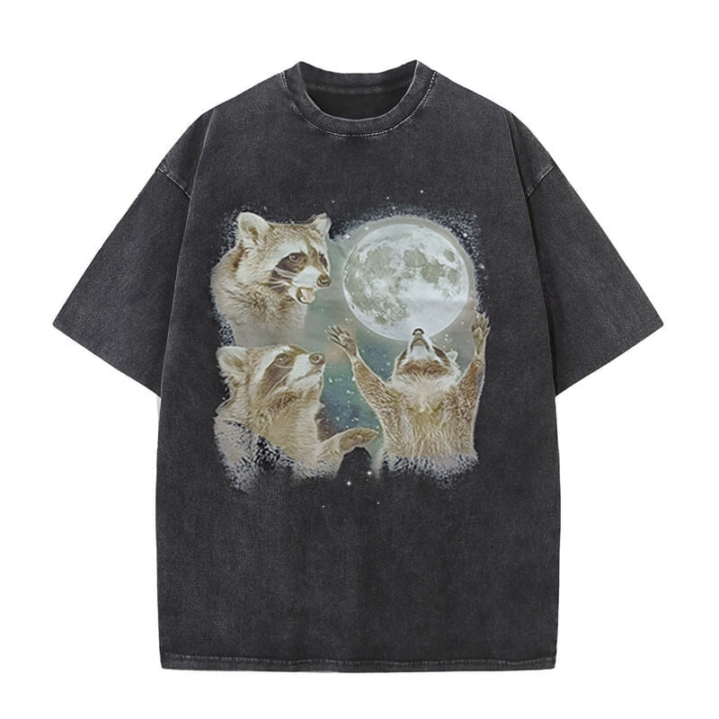Racoons Howling At The Moon T-shirt