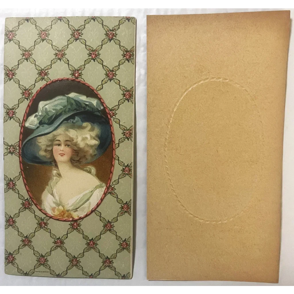 Rare 1800s Victorian Beauty Candy Box Top Unveils Historic Charm