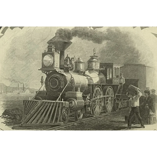 Rare Orange Chicago Burlington Stock Certificate Treasure