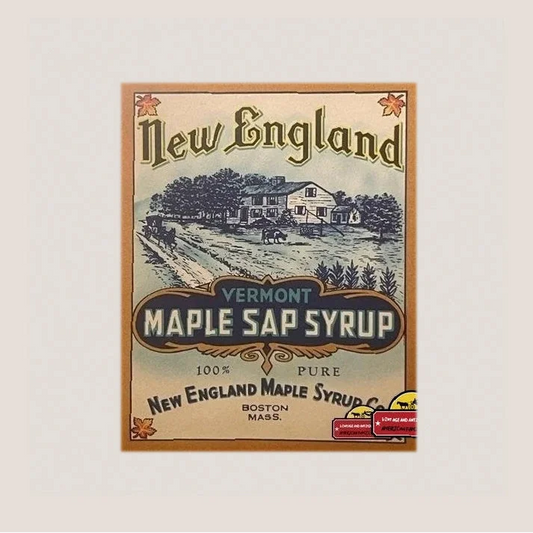 Rare 1900s Vermont Maple Syrup Label Excites Collectors