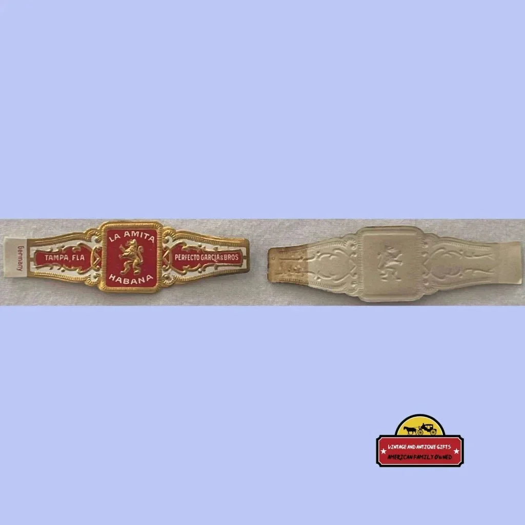 Rare Antique Vintage La Amita Habana Cigar Band from Tampa