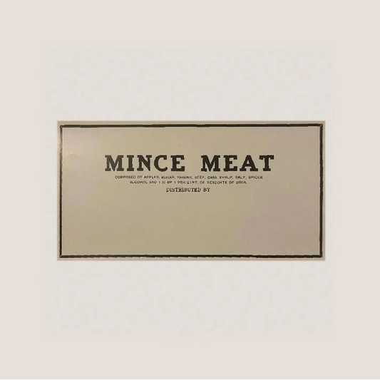 Rare 1910s Brick's Mince Meat Label Brings Vintage Charm Home