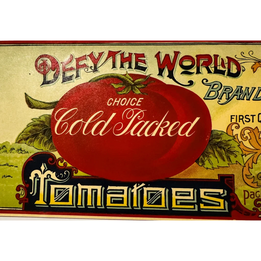 Rare 1910s Salem County Tomato Label Defies Time