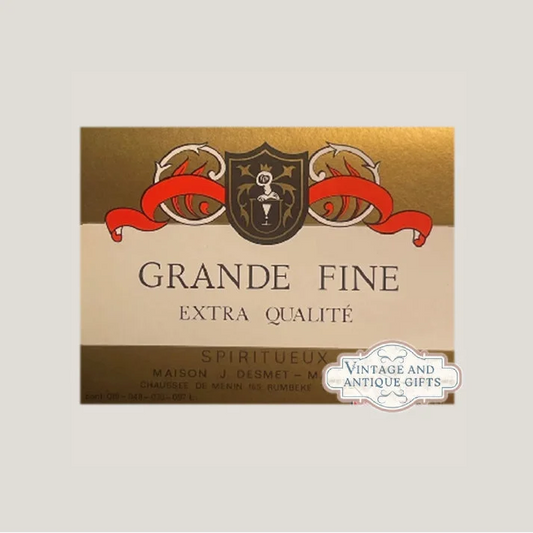 Rare 1920s Antique Vintage Grande Fine Wine Label Unearths History