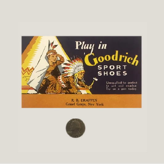 Rare 1920s BF Goodrich Sport Shoes Advertising Display from New York