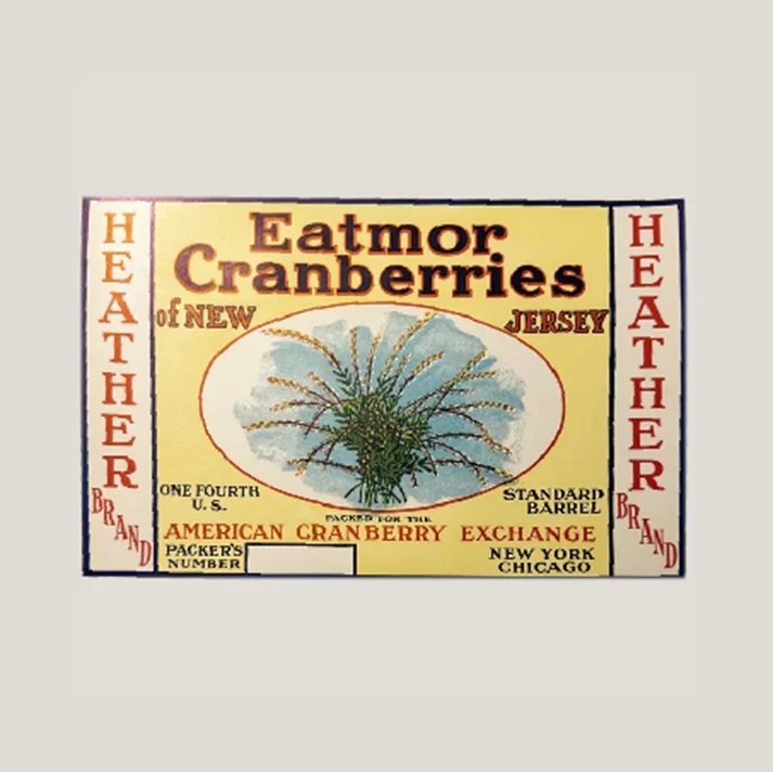 Rare 1920s Eatmor Cranberries Label Brings Jersey History to Life