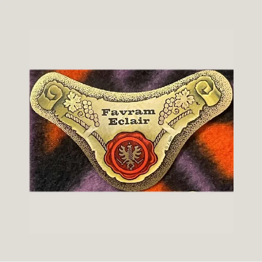 Rare 1920s Favram Eclair French Wine Label Brings Vintage Charm