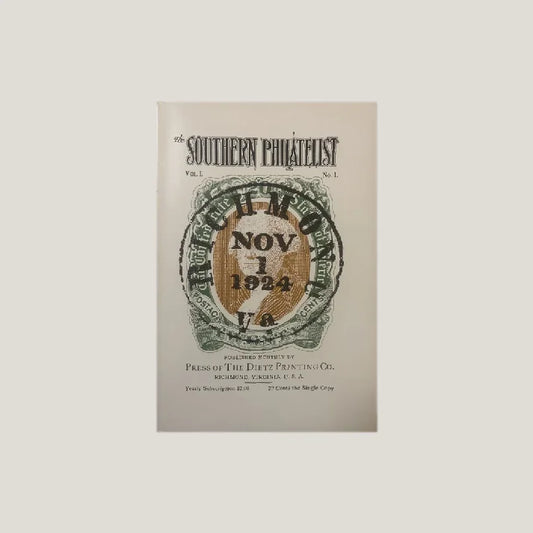 Rare 1924 Southern Philatelist Edition Antique Confederate Stamps