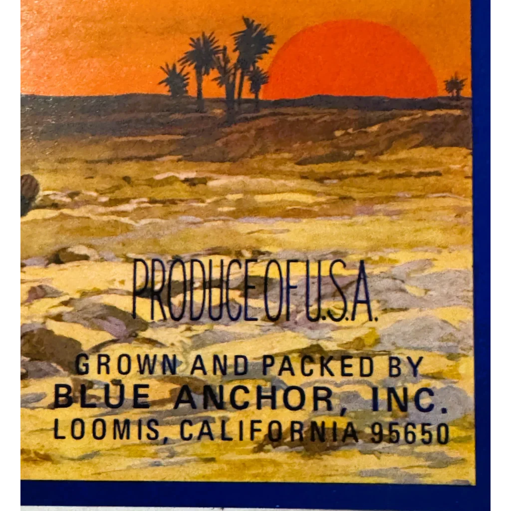 Rare 1940s Camel Brand Pears Label Brings Desert to California