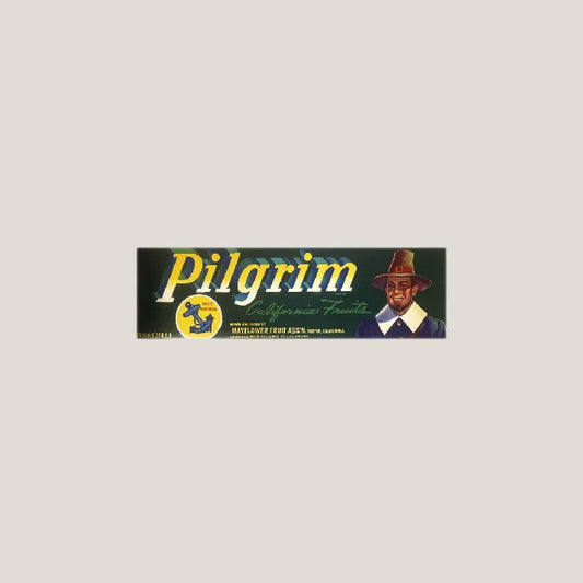 Rare 1940s Pilgrim Crate Label Unveils California Fruit History
