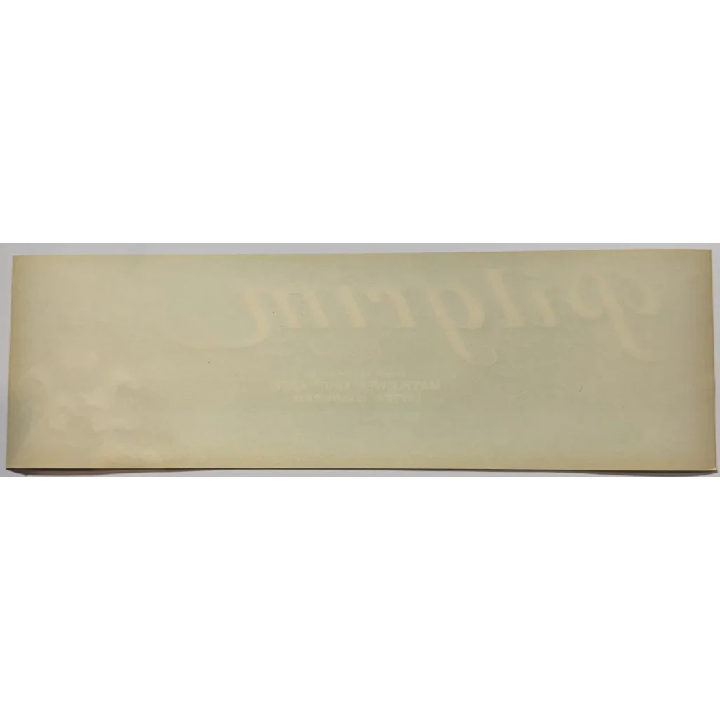 Rare 1940s Pilgrim Crate Label Vintage Mayflower Fruit Association