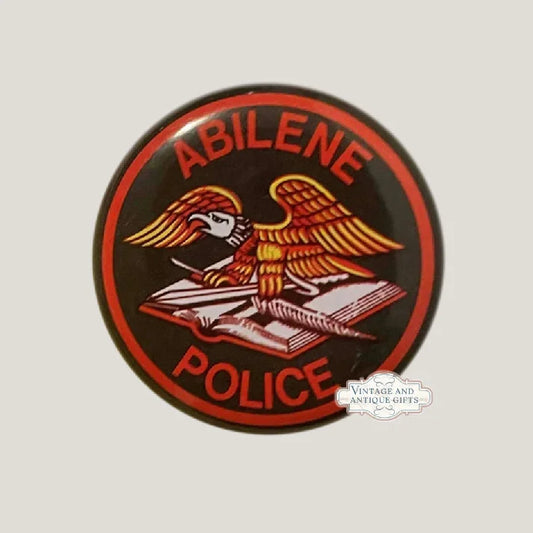 Rare 1950s Abilene Special Police Badge Tin Litho Collectible