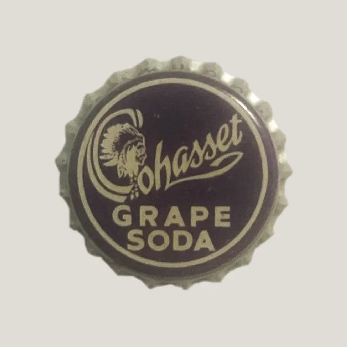 Rare 1950s Cohasset Grape Soda Cork Bottle Cap from Youngstown