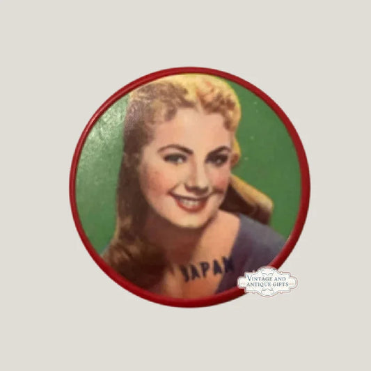 Rare 1950s Shirley Jones Pocket Mirror Antique Collectible