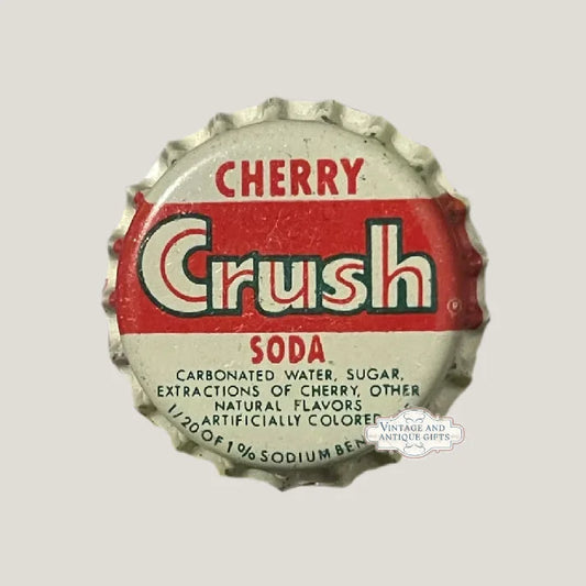 Rare 1950s Vintage Cherry Crush Bottle Cap from Pittsburgh