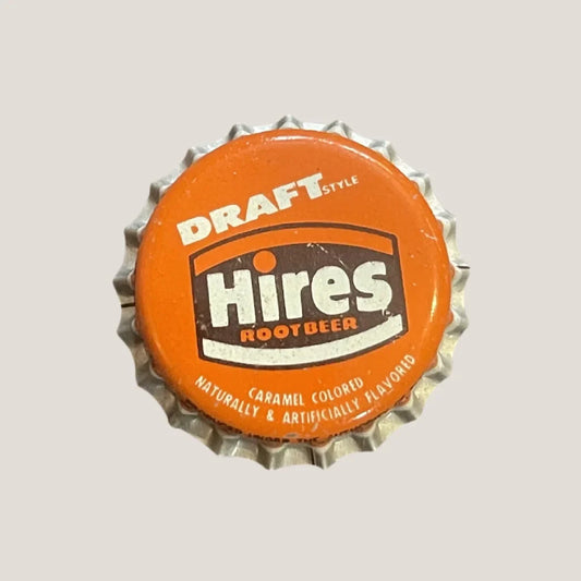 Rare 1960s Hires Draft Root Beer Bottle Cap Collectible