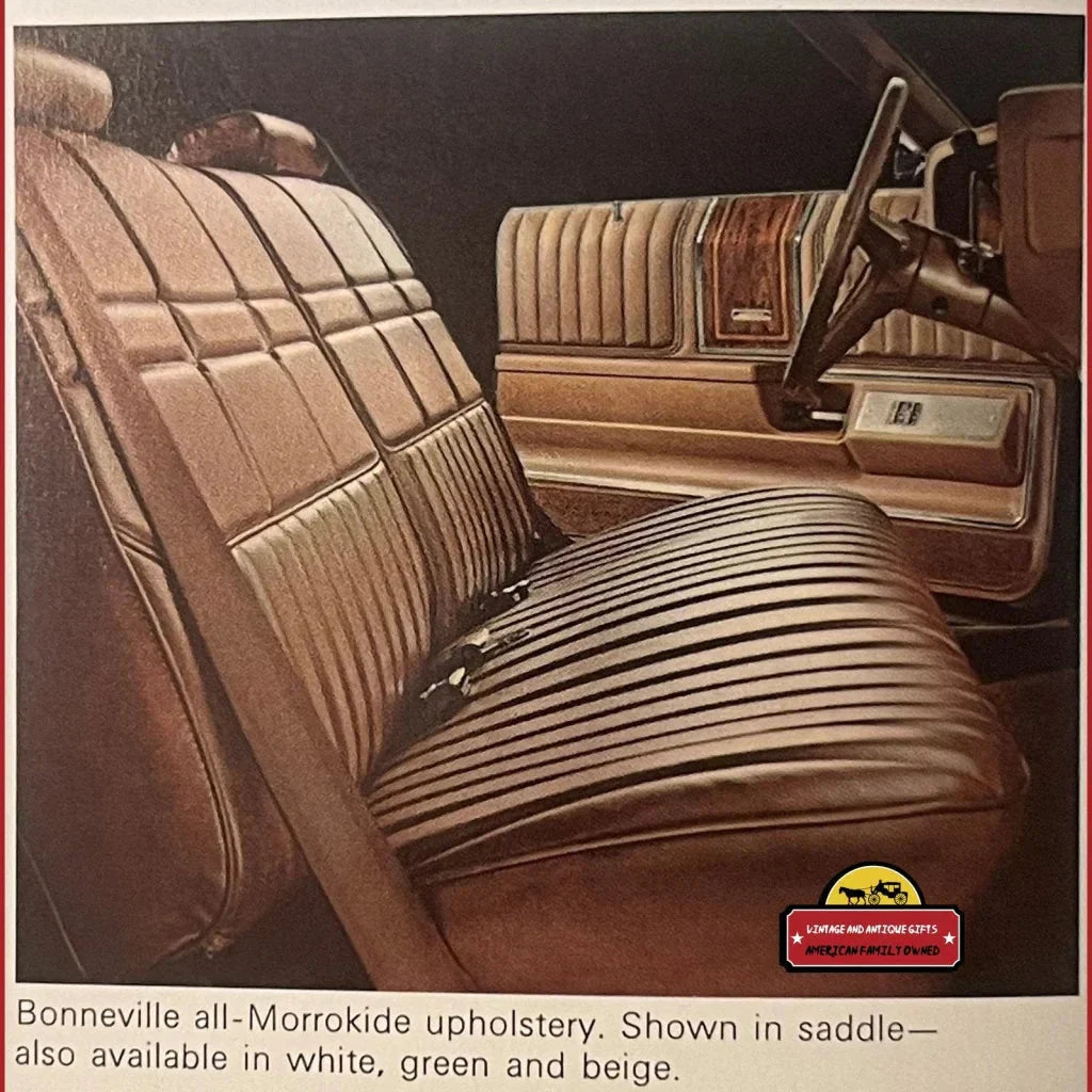 Rare 1974 Pontiac Bonneville Dealer Brochure Unearths Vintage Charm