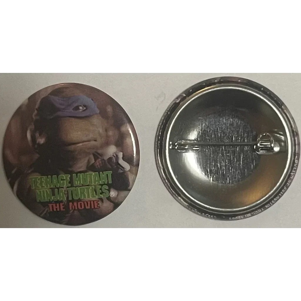 Rare 1990 Leonardo Ninja Turtles Movie Pin Unleashed