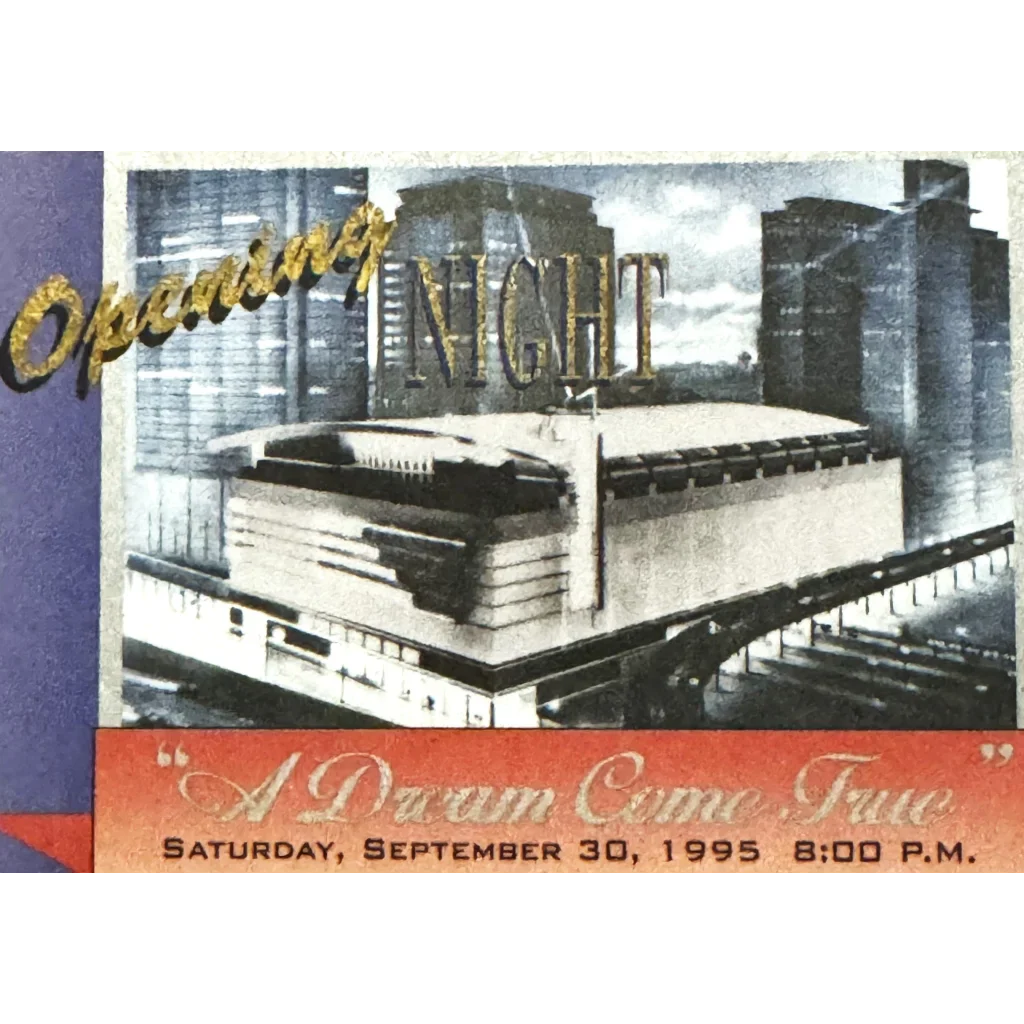 Rare 1995 FleetCenter Opening Night Ticket Stuns Collectors