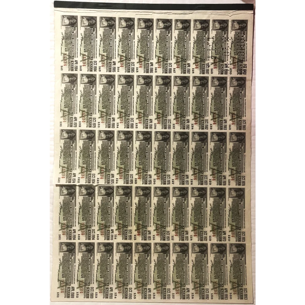 Rare 1913 New York Central Gold Bond Certificate with Grand Central