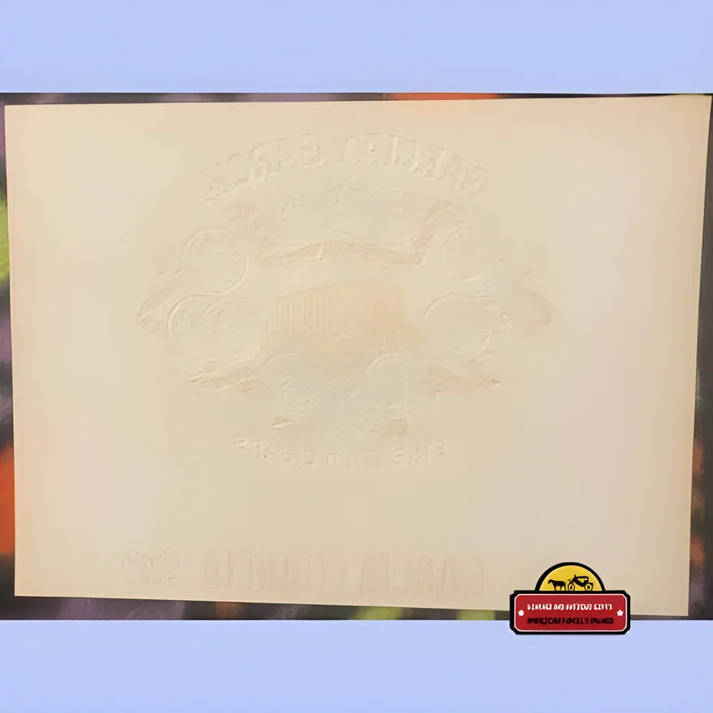 Rare Antique Garcia y Garcia Embossed Cigar Label from Tampa