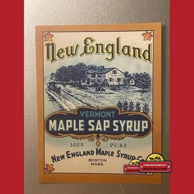 Rare 1900s Vermont Maple Syrup Label Excites Collectors