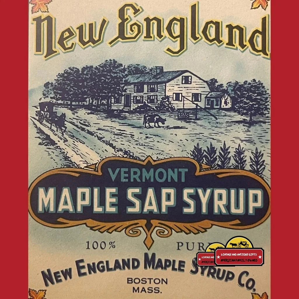 Rare 1900s Vermont Maple Syrup Label Excites Collectors