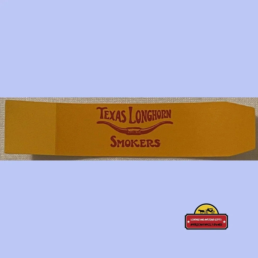 Rare Antique Vintage Texas Longhorn Cigar Band from 1910s1930s