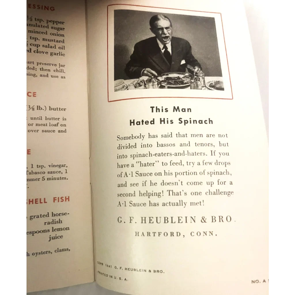 Rare Antique Vintage 1941 A1 Cooking for a Man Cookbook