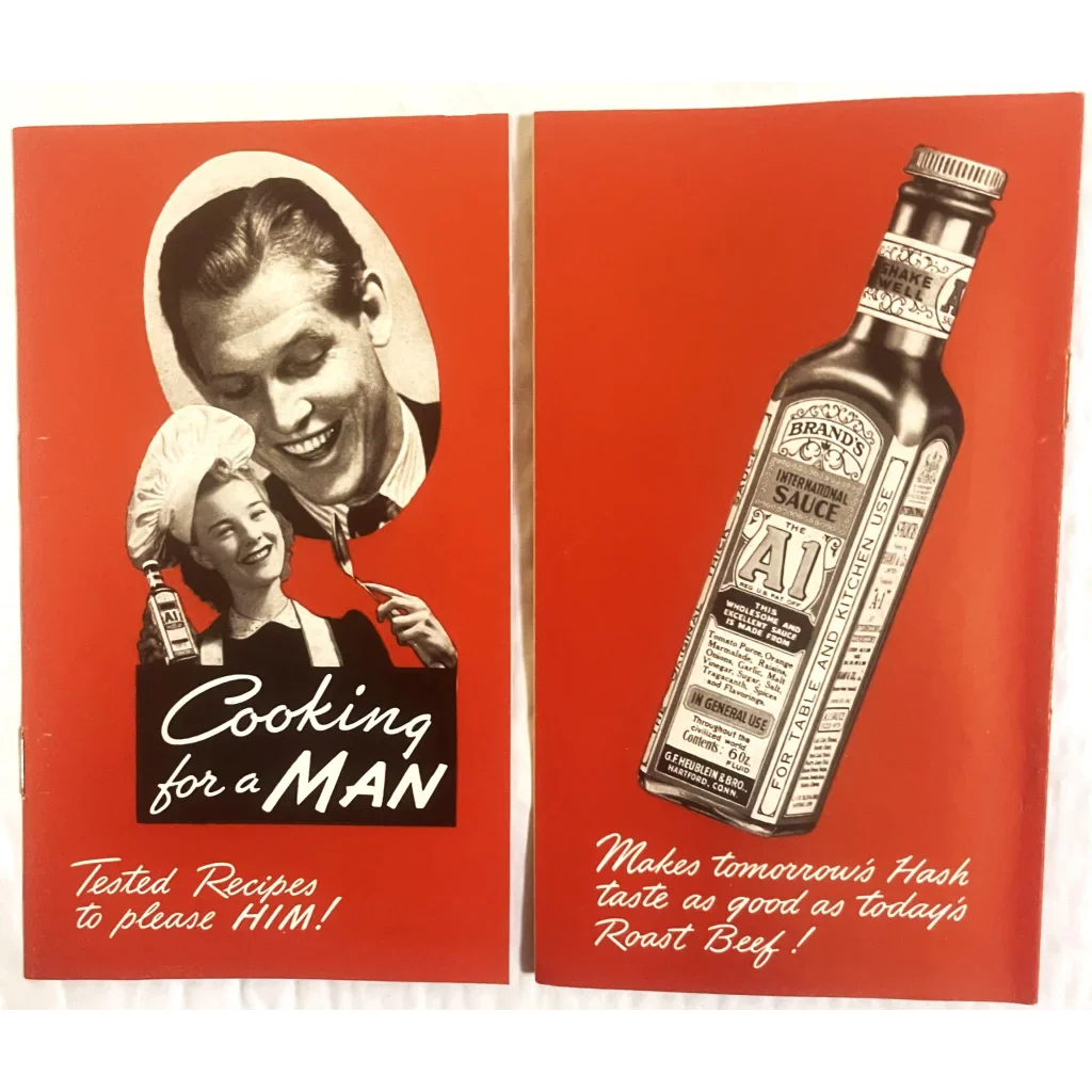 Rare Antique Vintage 1941 A1 Cooking for a Man Cookbook