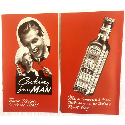 Rare Antique Vintage 1941 A1 Cooking for a Man Cookbook