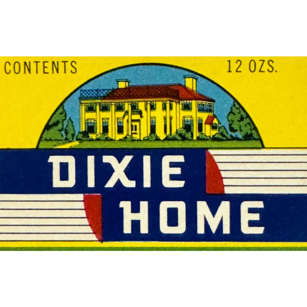 Rare Dixie Home Peanut Butter Label from the 1930s Discovered