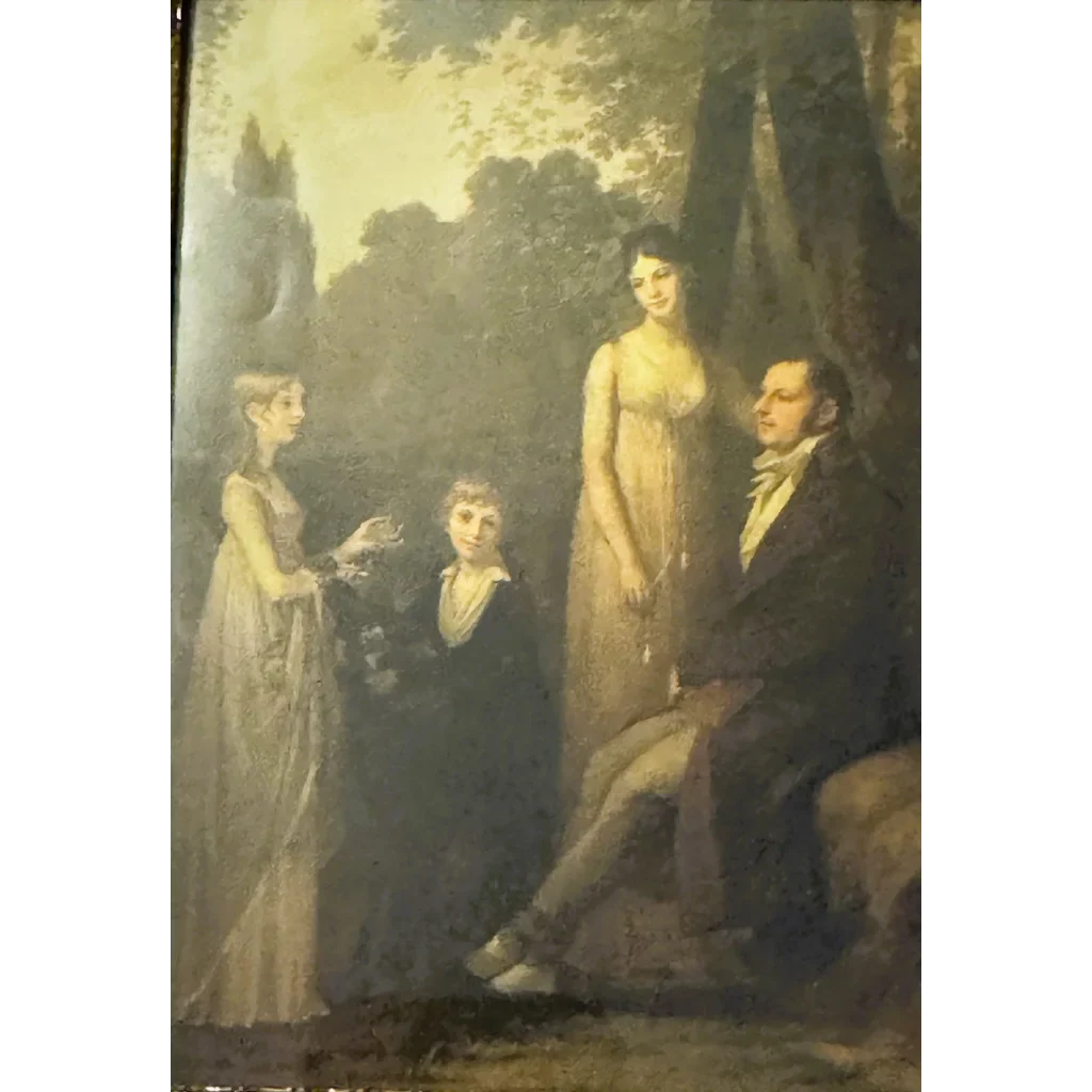 Vintage Neoclassical Family Portrait Uncovers History