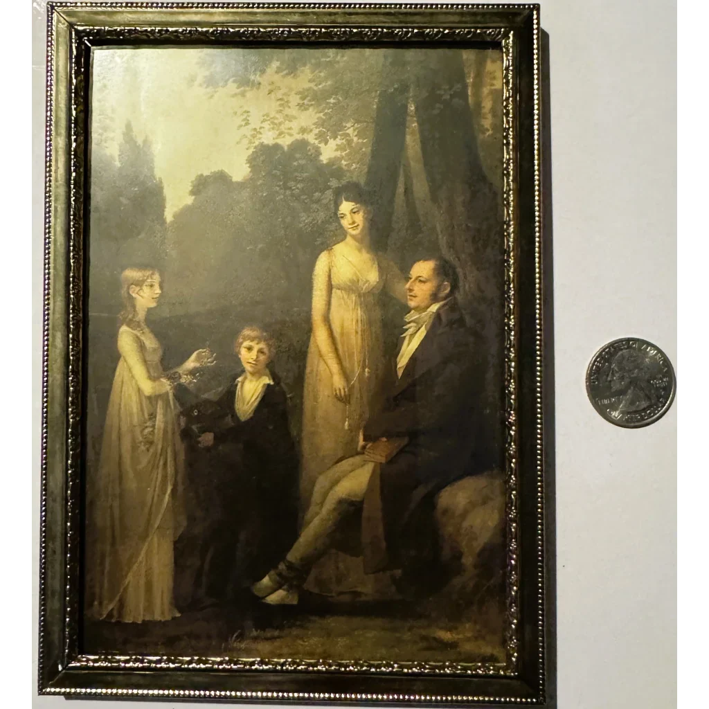 Vintage Neoclassical Family Portrait Uncovers History