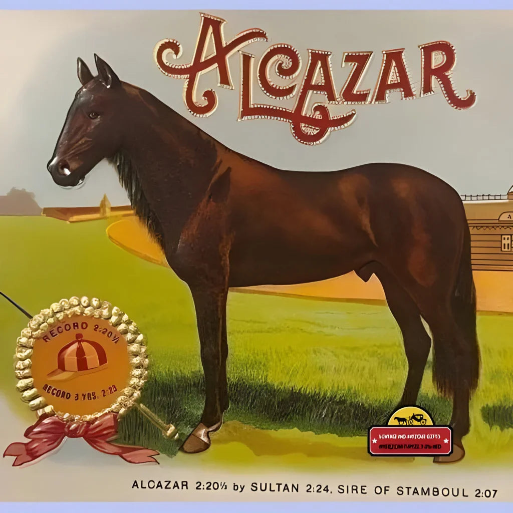 Rare Embossed Cigar Label Unites Horse Racing and Tobacco Art