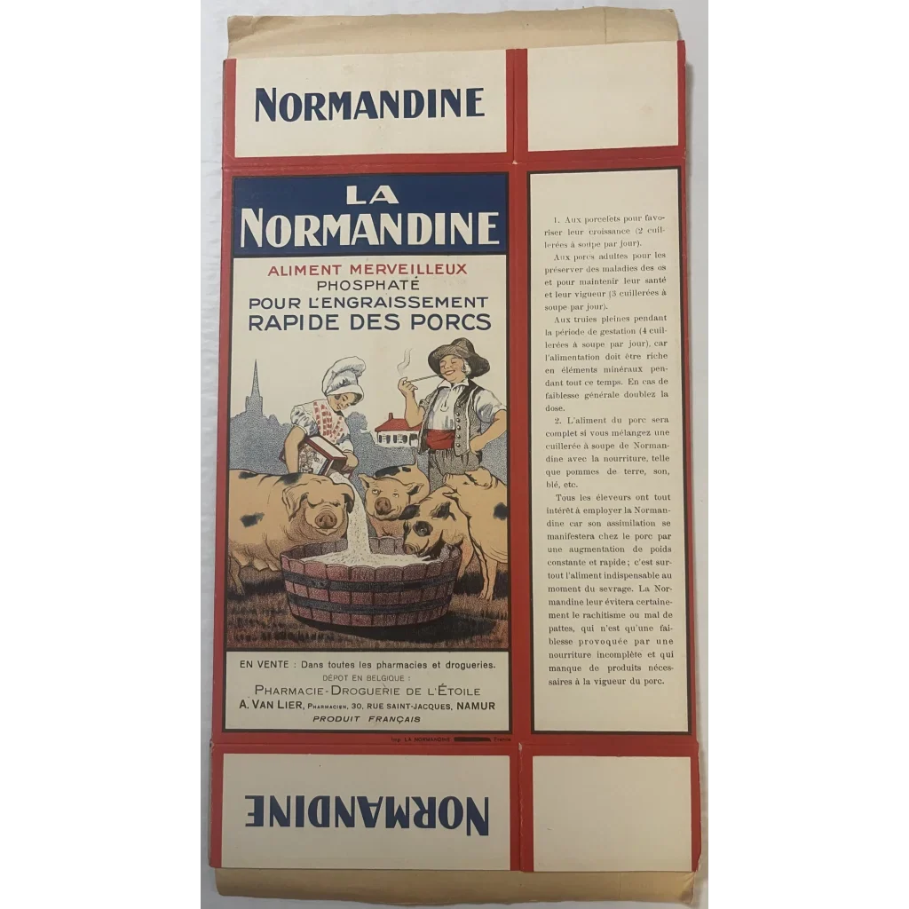 Rare 1910s Normandine Pig Medicine Box Unearths Farm History