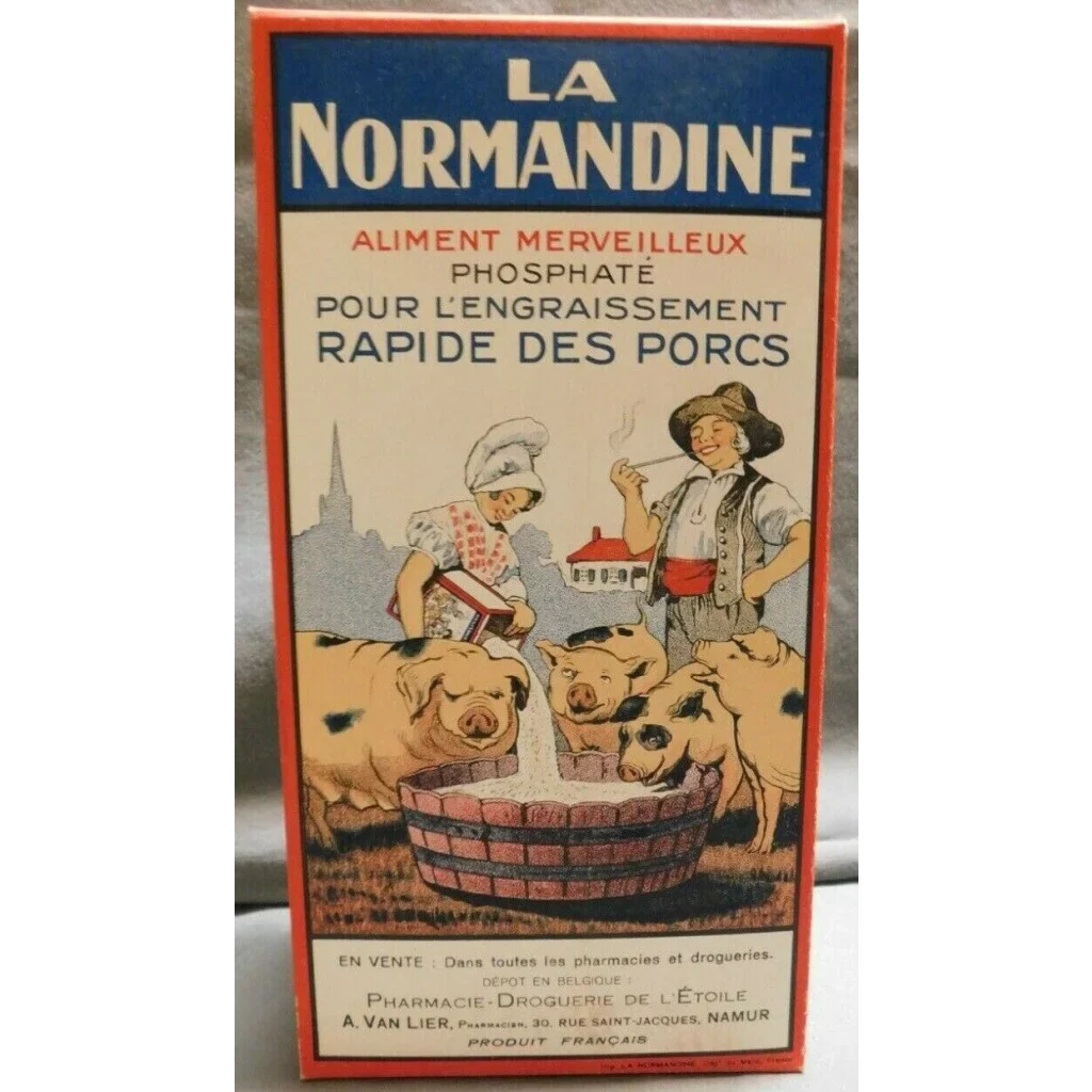 Rare 1910s Normandine Pig Medicine Box Unearths Farm History