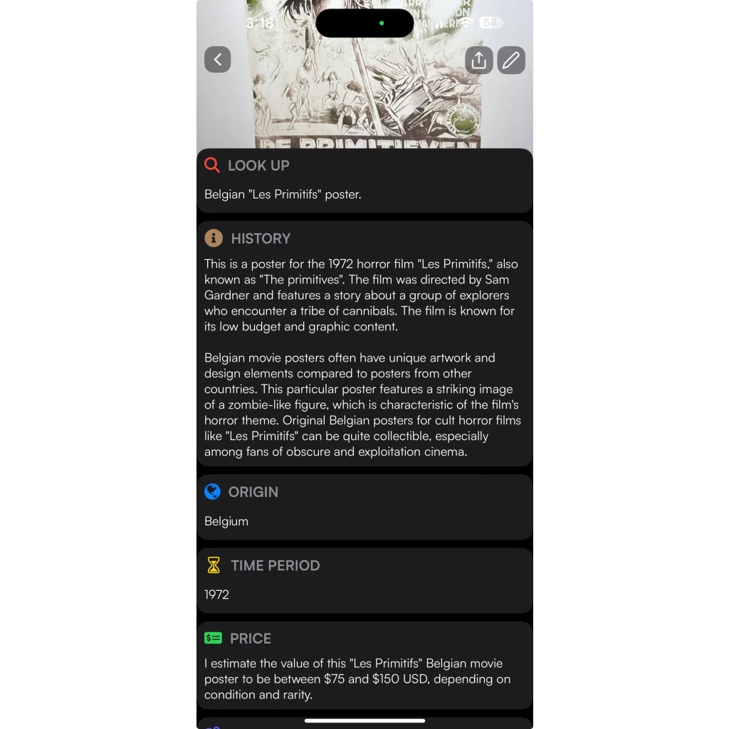 Rare Les Primitifs Belgium Movie Poster Unleashes Cannibal Horror