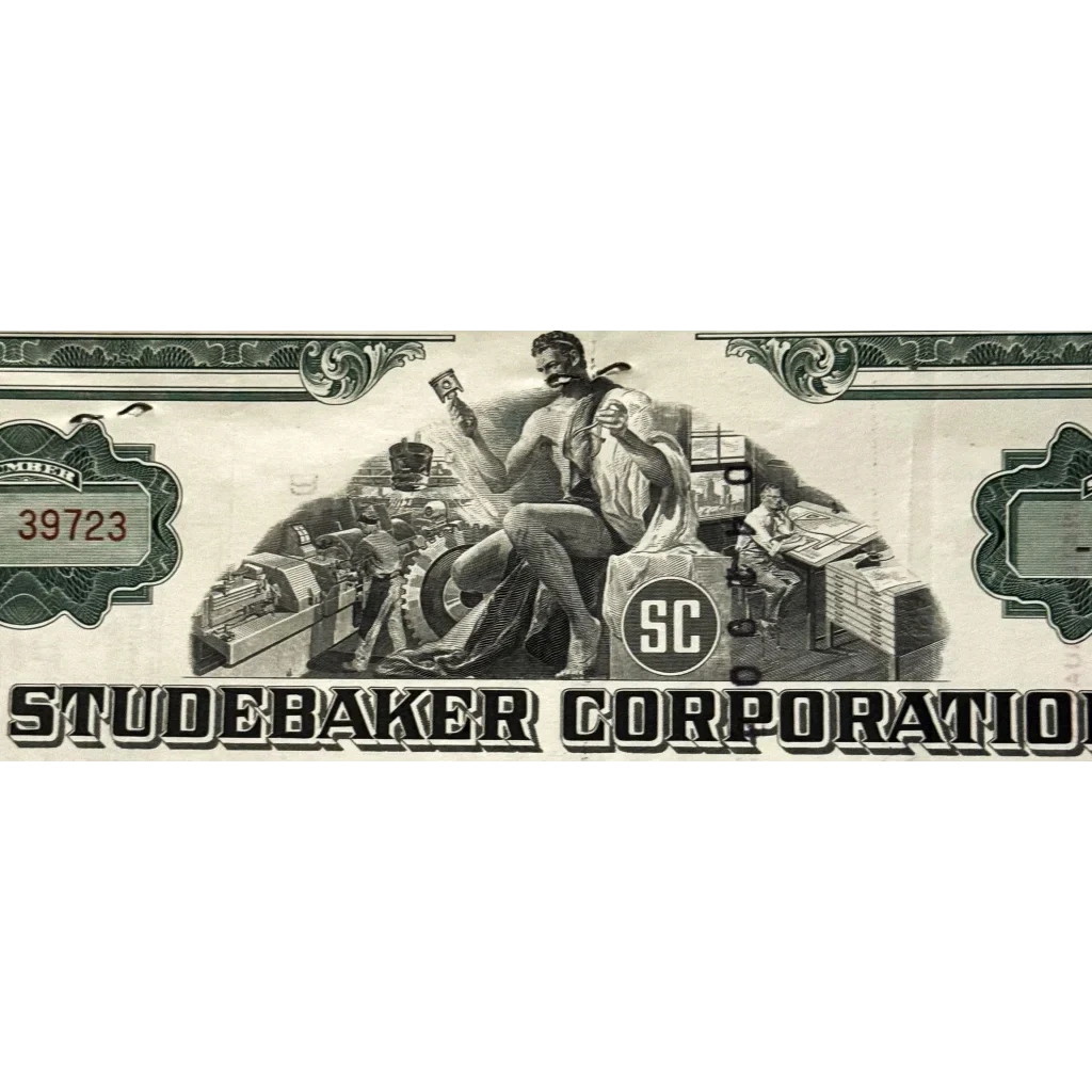 Rare Studebaker Stock Certificate Captures American Auto History