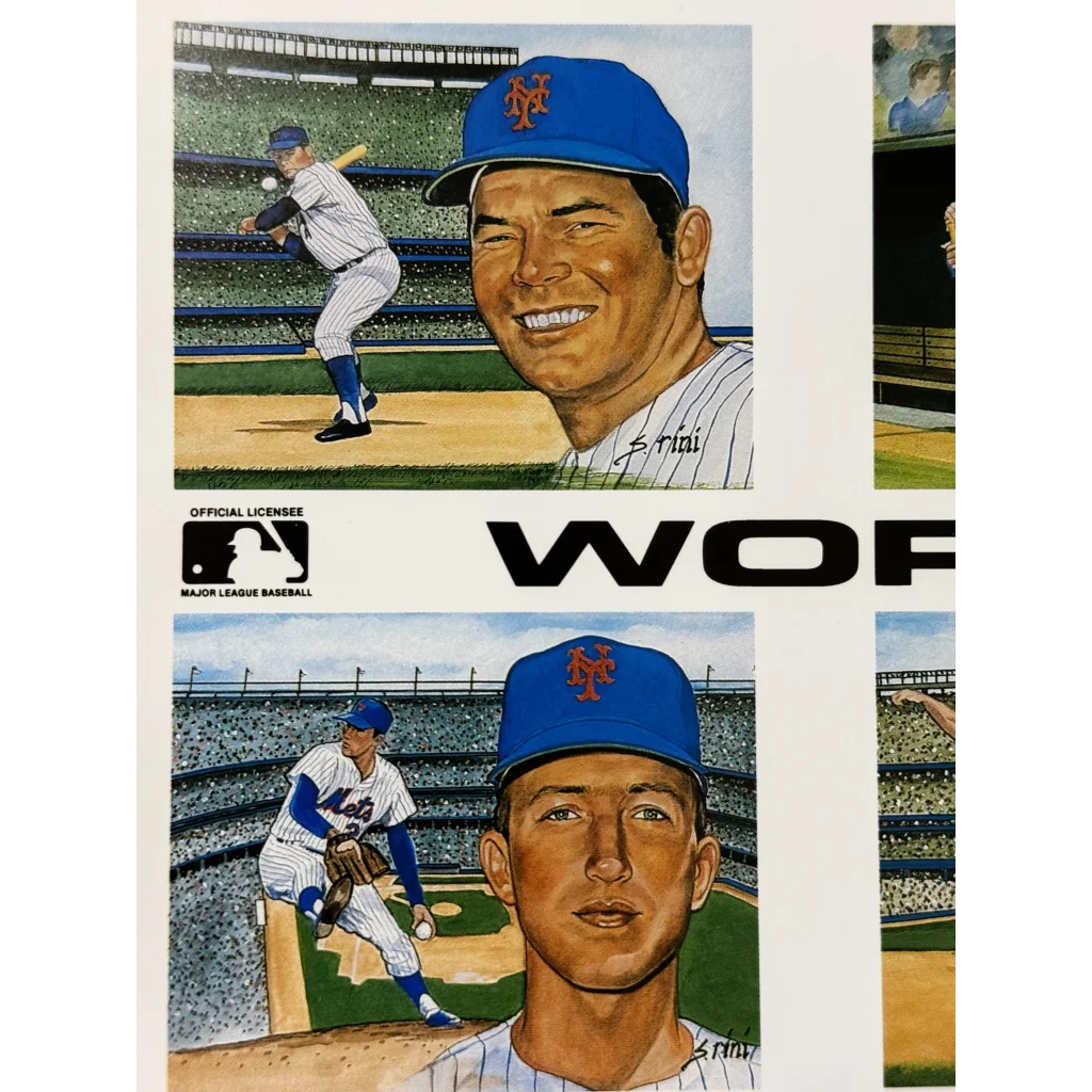 Rare Susan Rini Miracle Mets Cardstock Poster 1969 Champions