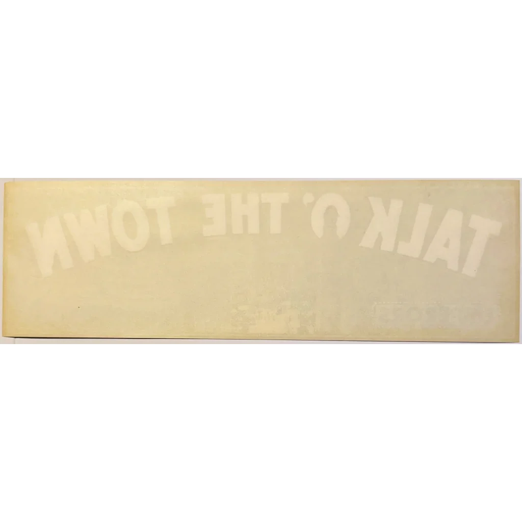 Rare Vintage 1940s Emperor Grapes Crate Label Talk O' The Town