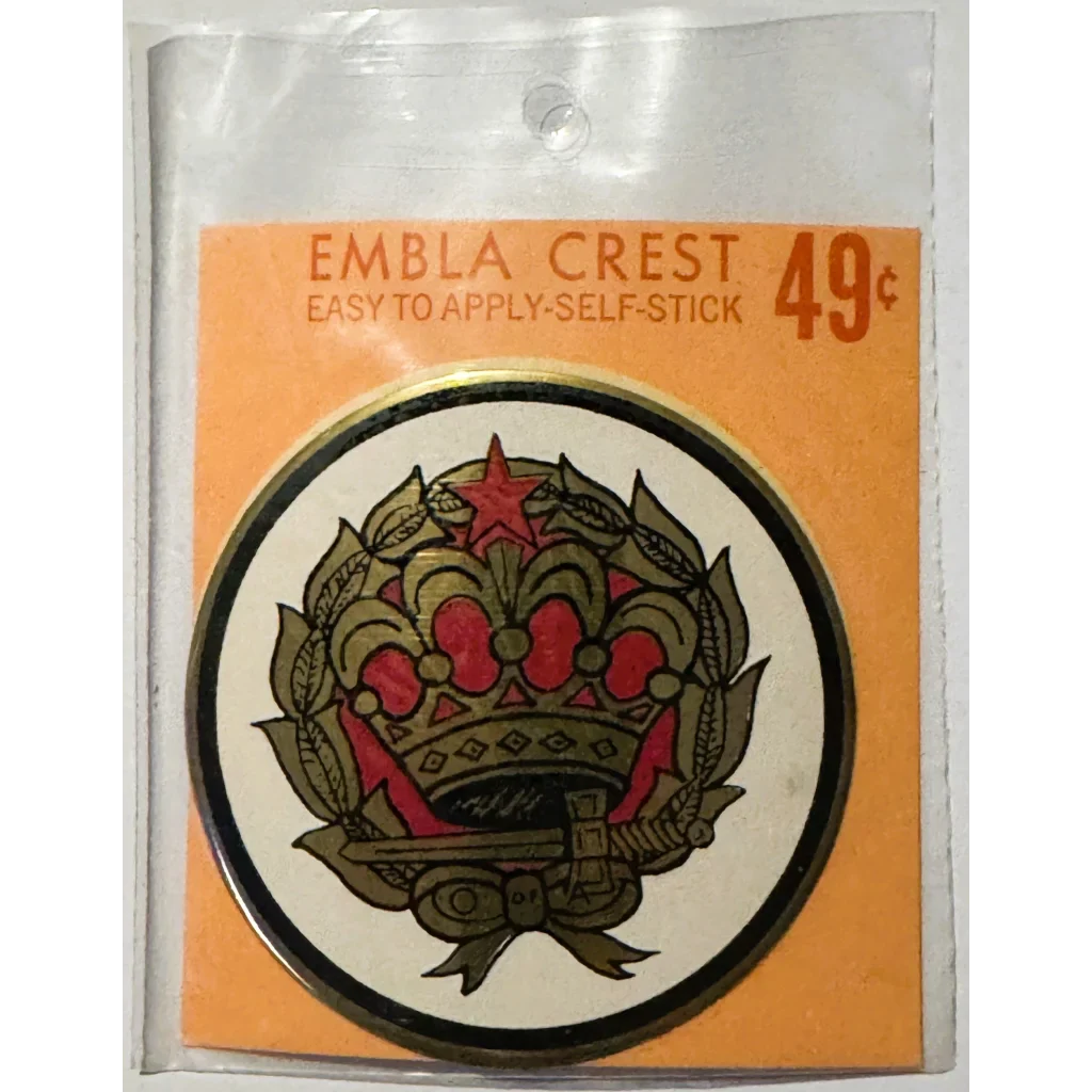 Rare Vintage 1960s Embla Crest Decal Unearths Order History
