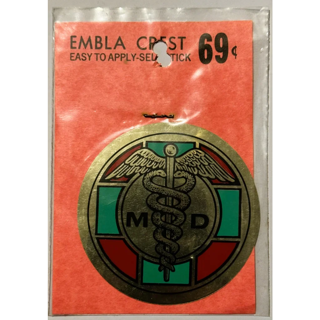 Rare Vintage 1960s Embla Crest MD Decal Unearthed