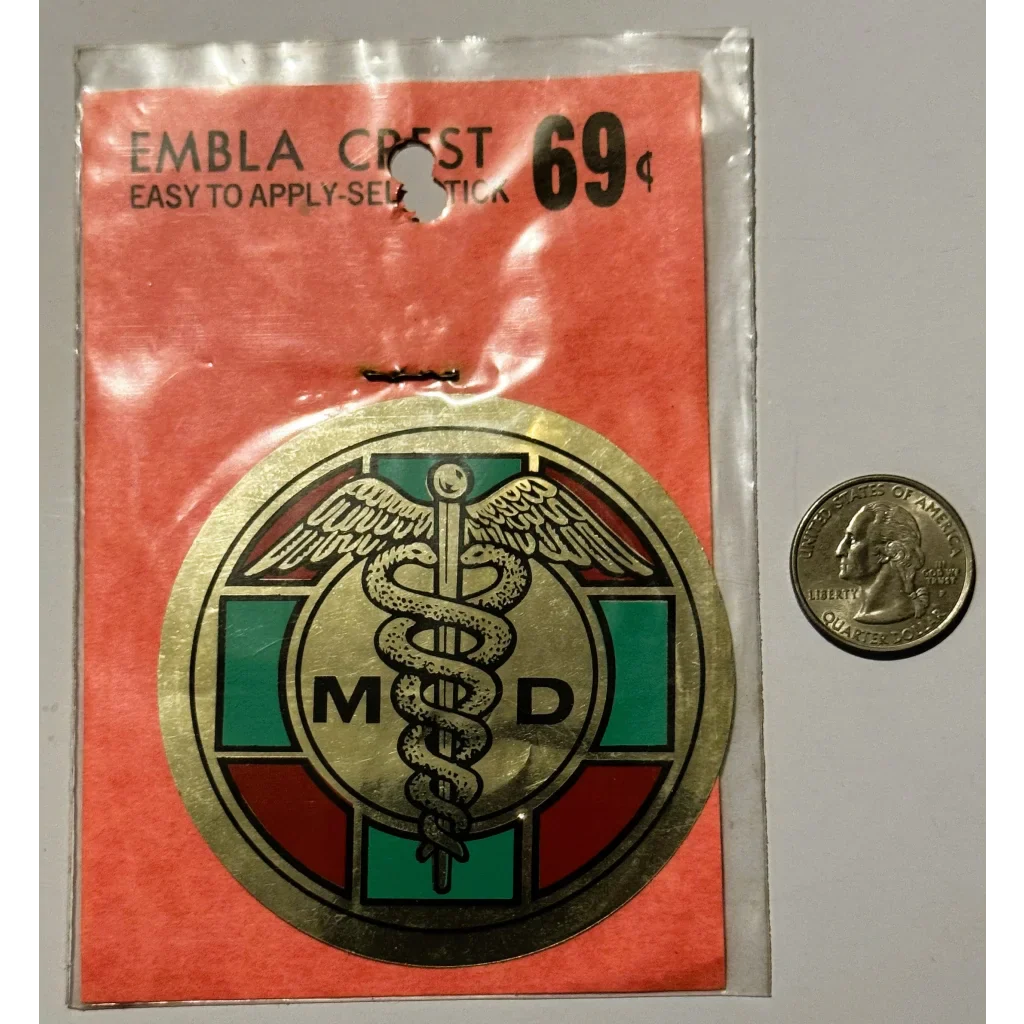 Rare Vintage 1960s Embla Crest MD Decal Unearthed
