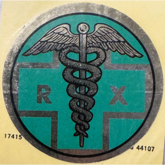 Rare Vintage 1960s Embla Crest Pharmacist Decal Unearthed