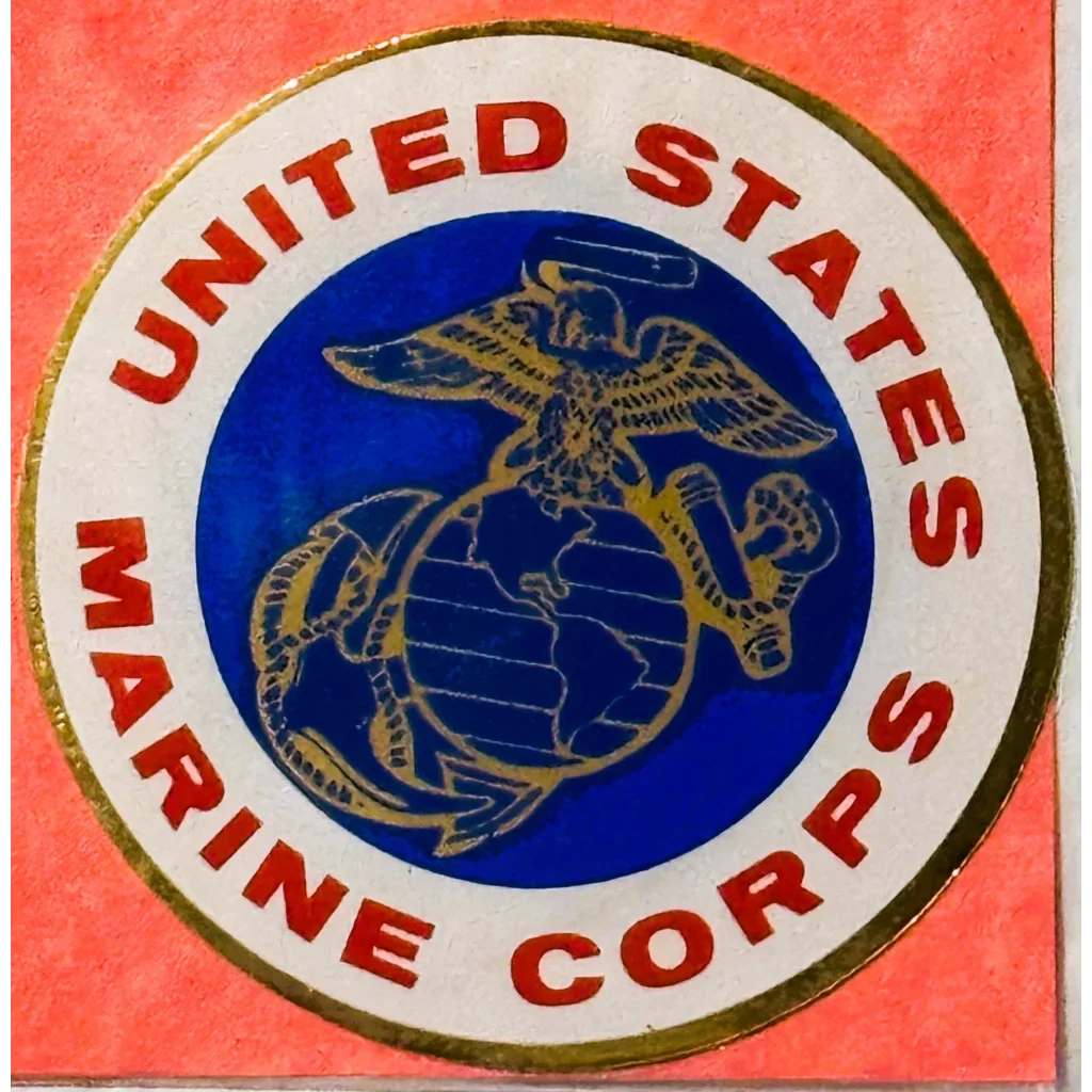 Rare Vintage 1960s Embla Crest USMC Decal Sealed Collectible