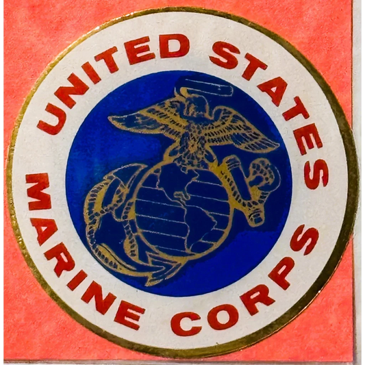 Rare Vintage 1960s Embla Crest USMC Decal Sealed Collectible