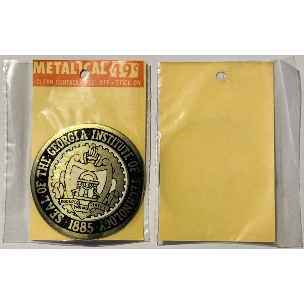 Rare Vintage 1960s Georgia Institute of Technology Seal Sticker