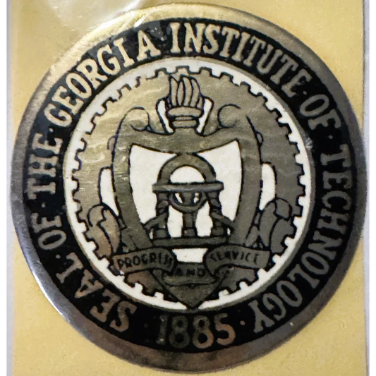 Rare Vintage 1960s Georgia Institute of Technology Seal Sticker